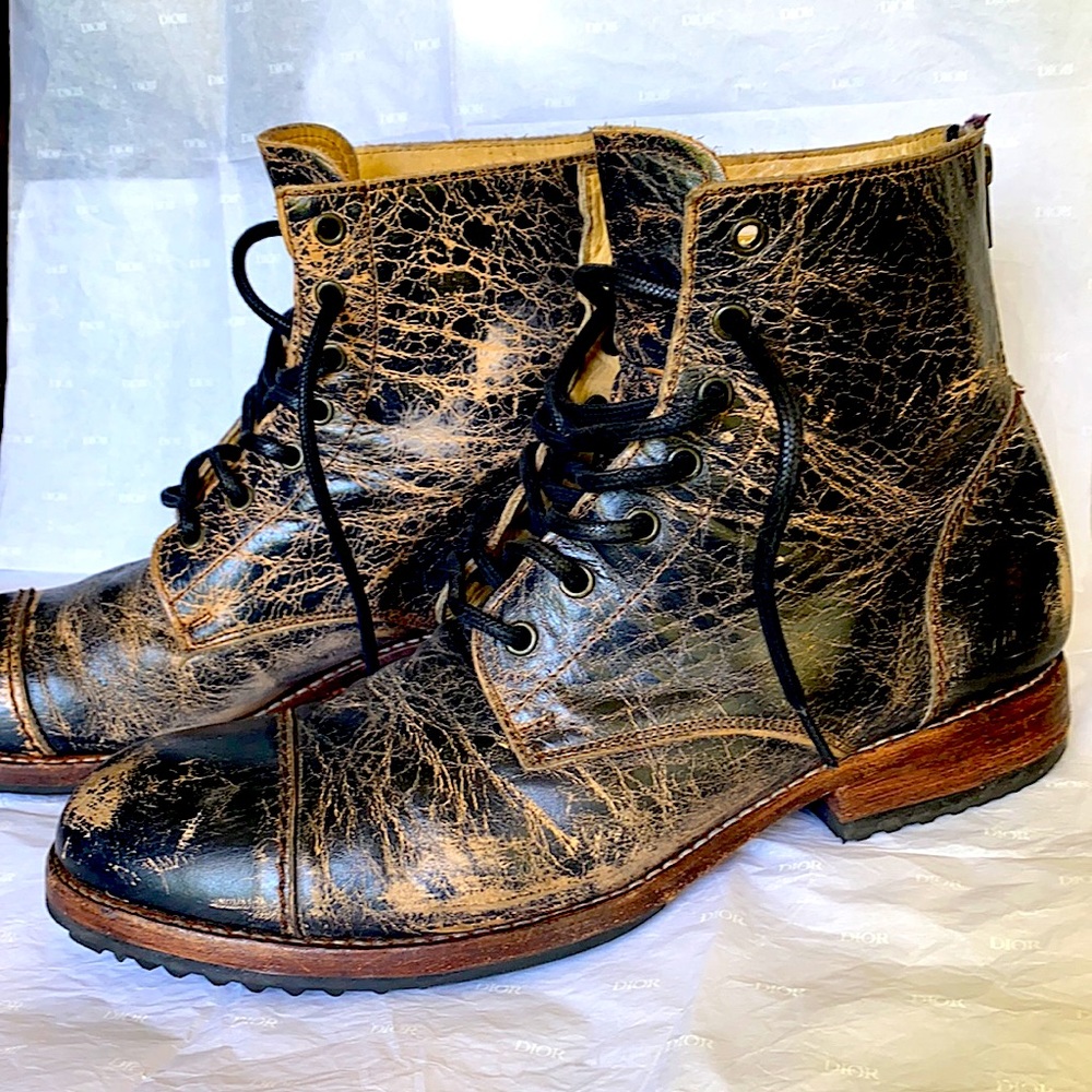 Bed Stu Protege Boots - Size 12 - Black Lux